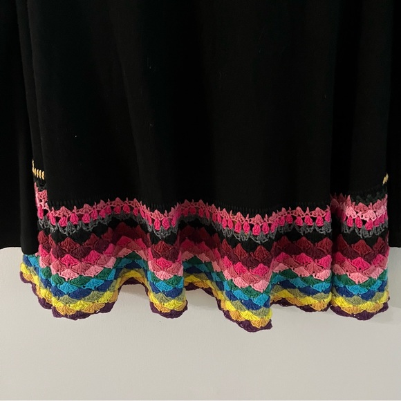 Double Zero Ladies Sweater Crocheted Size L open front - Picture 7 of 8